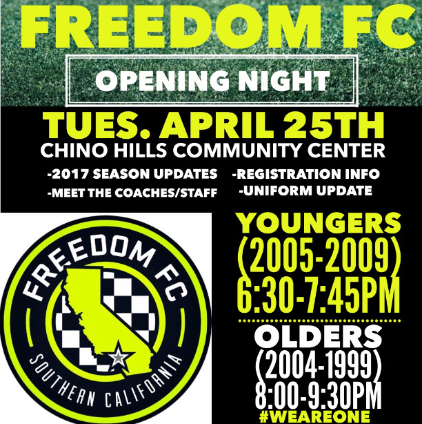 Freedom FC Opening Night